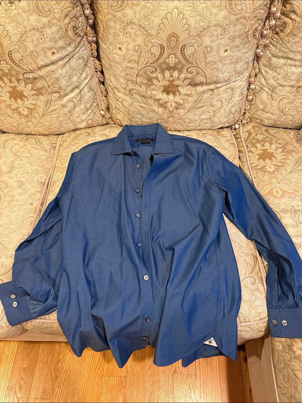 John Varvatos Deep Blue Dress Shirt - Spread Collar